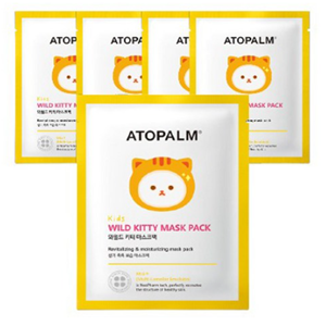 ATOPALM Kid's Wild Kitty Facial Mask 5pcs